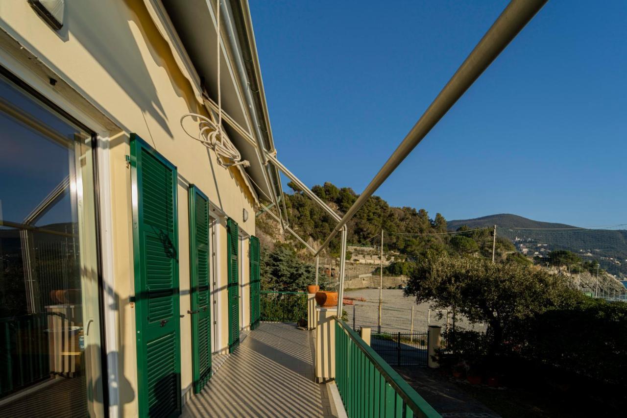111 - Casa La Secca Vista Mare, 100Metri Dalla Spiaggia E Mare Moneglia Exterior foto